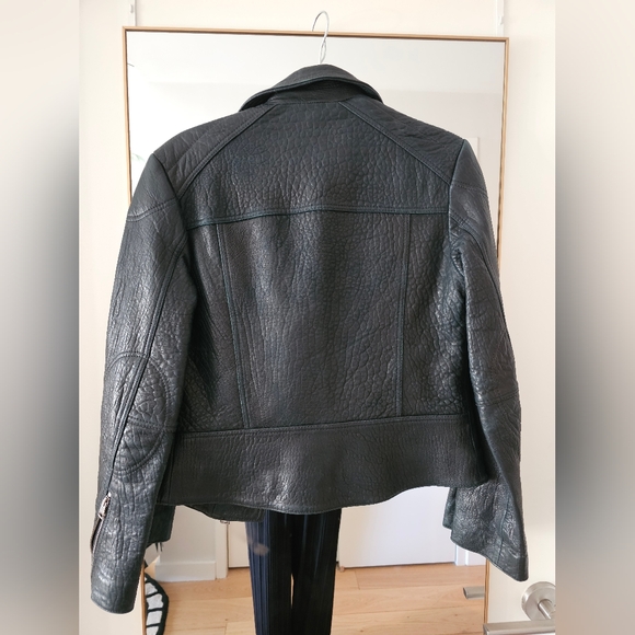 All Saints Pataya Biker leather jacket, medium - Picture 2 of 8